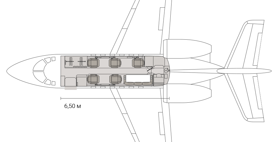 volo privato sul Beechcraft Hawker 750